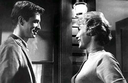 Anthony Perkins and Vera Miles in Psycho